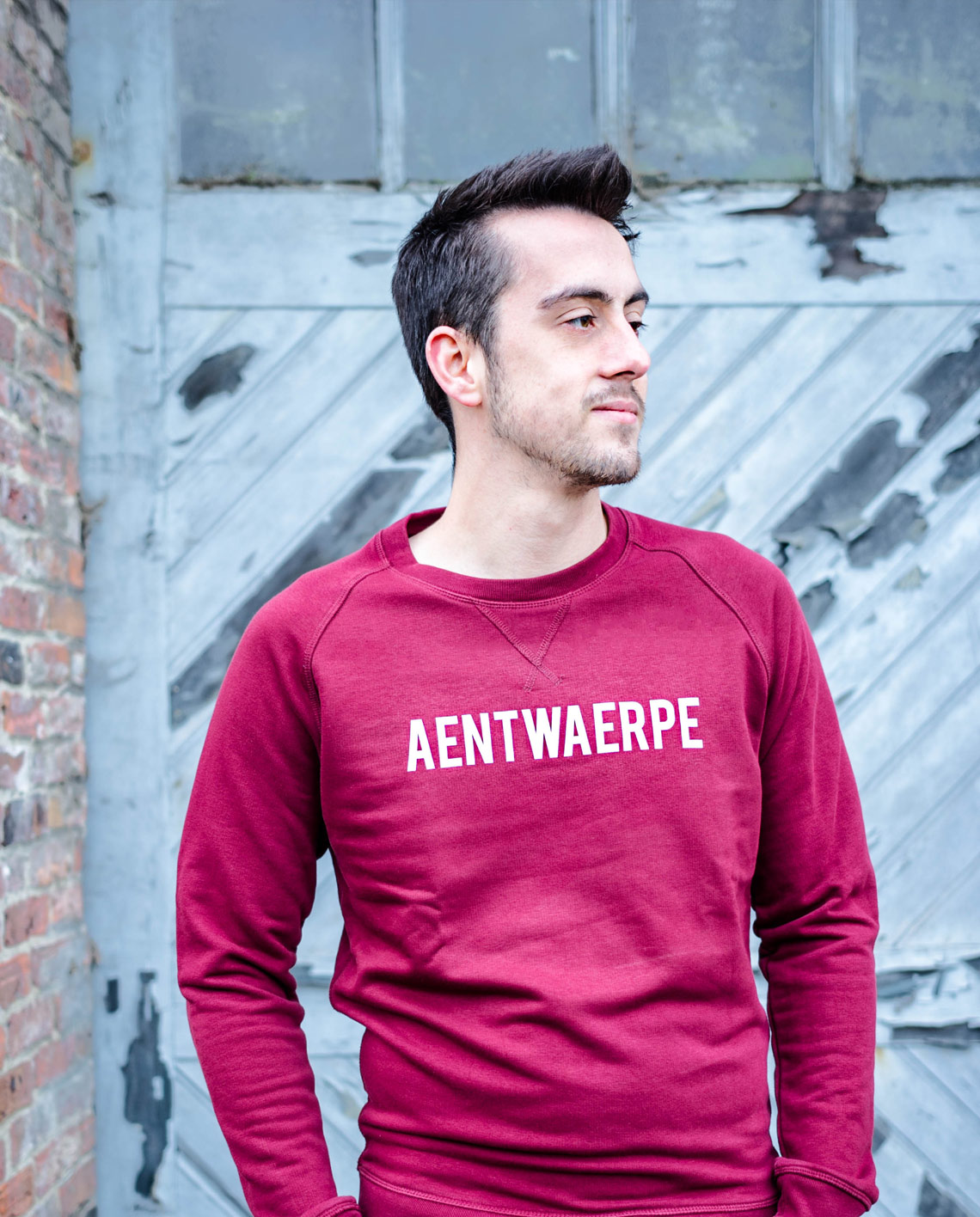 Antwerpen sweater burgundy man