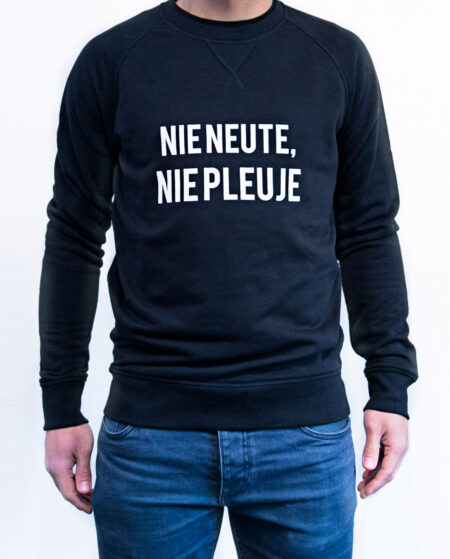 nie neute nie pleuje sweater man zwart